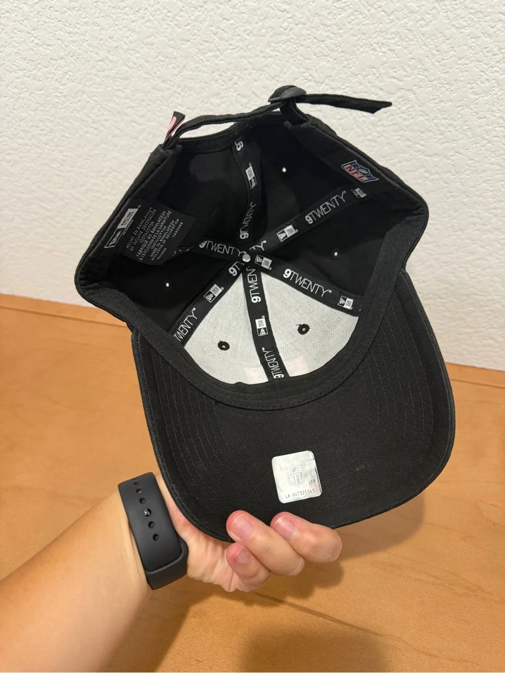 New Era Raiders 9Twenty Cap with Pink Logo